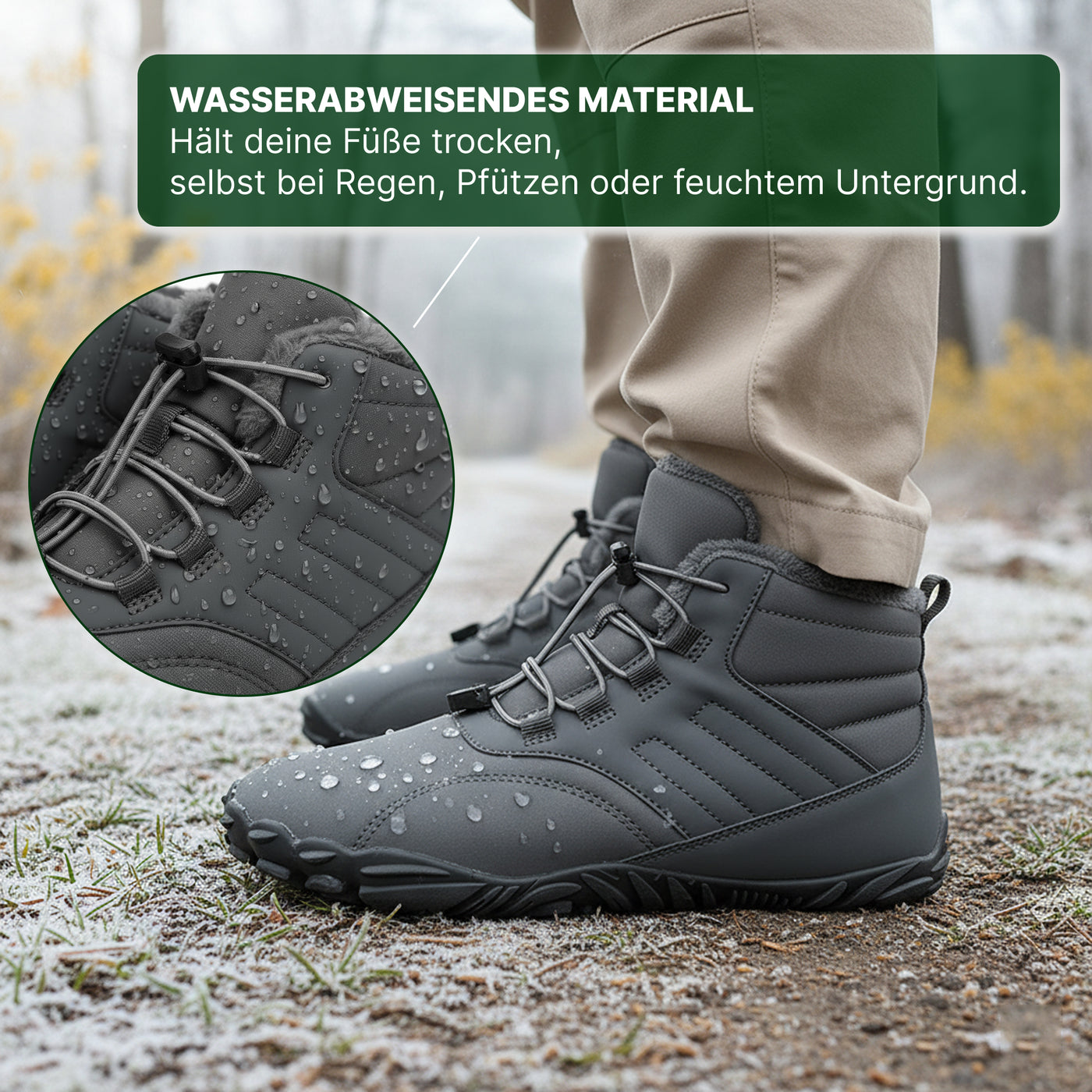 UrbanFrost – Winter-Barfußschuhe für Wärme & Stabilität