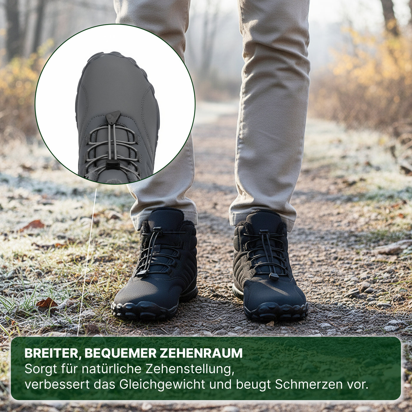 UrbanFrost – Winter-Barfußschuhe für Wärme & Stabilität